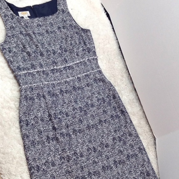 Talbots navy/silver sleeveless dress - Picture 7 of 7
